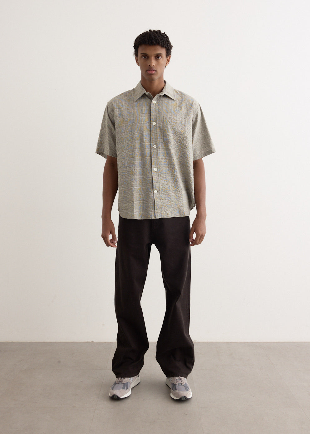 Ole Oversized Check Short Sleeve Shirt