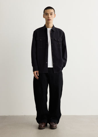 Crinkle Denim Jeans