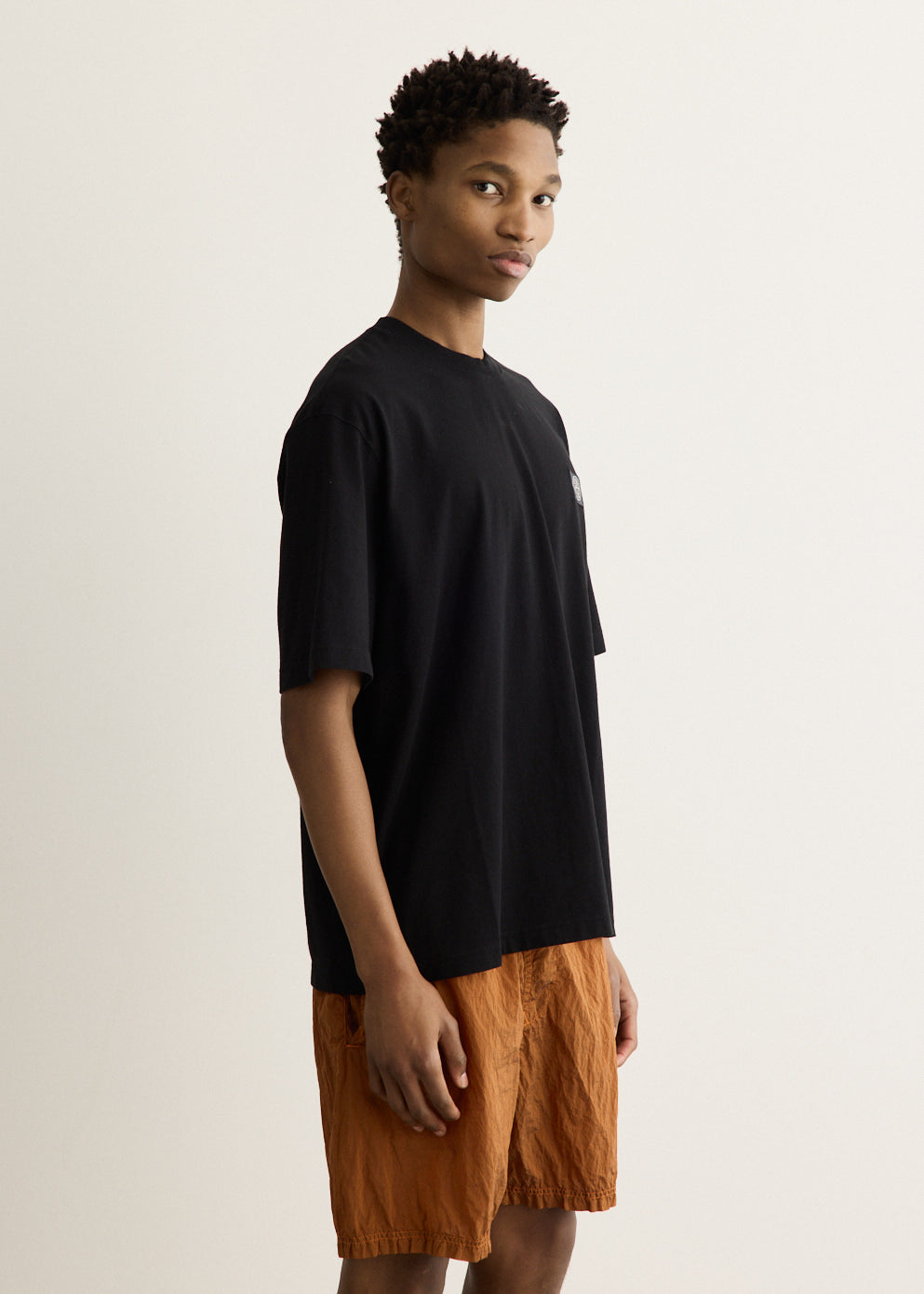 Regular Fit Garment Dyed Compass T-Shirt