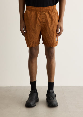 Nylon Metal Garment Dyed Swim Shorts