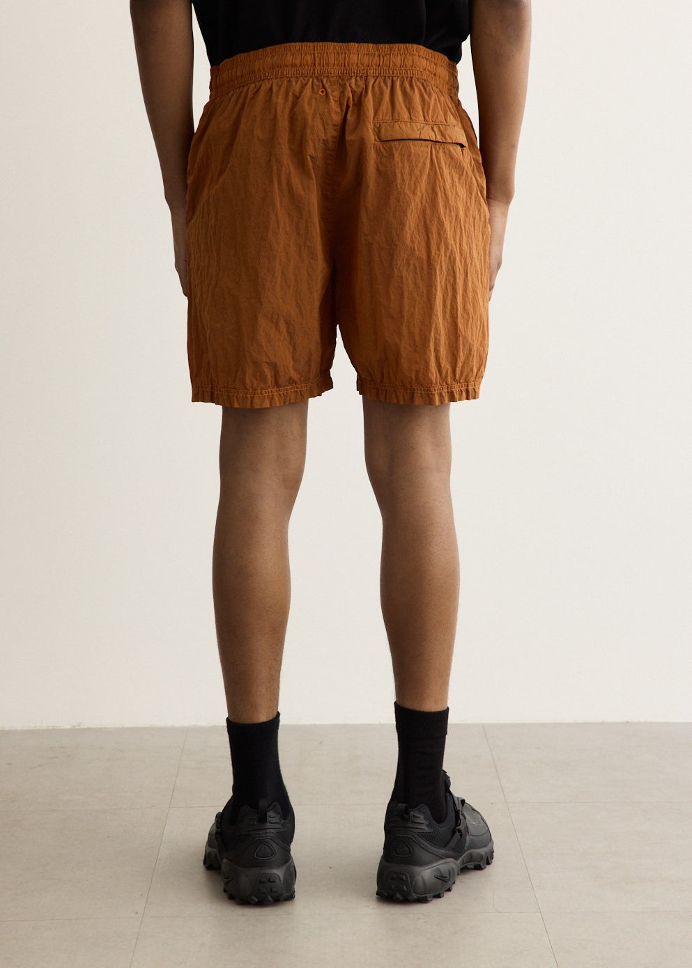 Nylon Metal Garment Dyed Swim Shorts