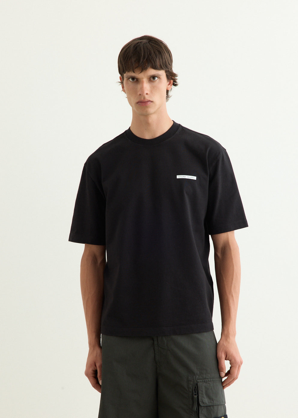 Heavy Cotton Jersey Lettering T-Shirt