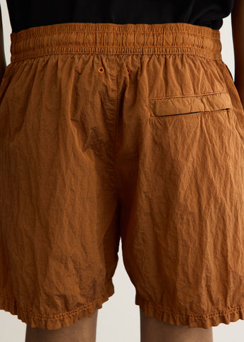 Nylon Metal Garment Dyed Swim Shorts