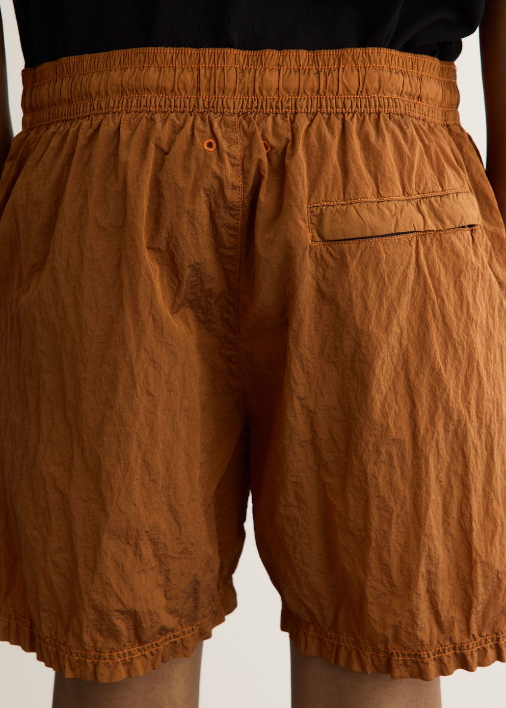 Nylon Metal Garment Dyed Swim Shorts