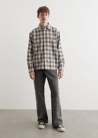 Sarlie Long Sleeve Dry Flannel Check Shirt