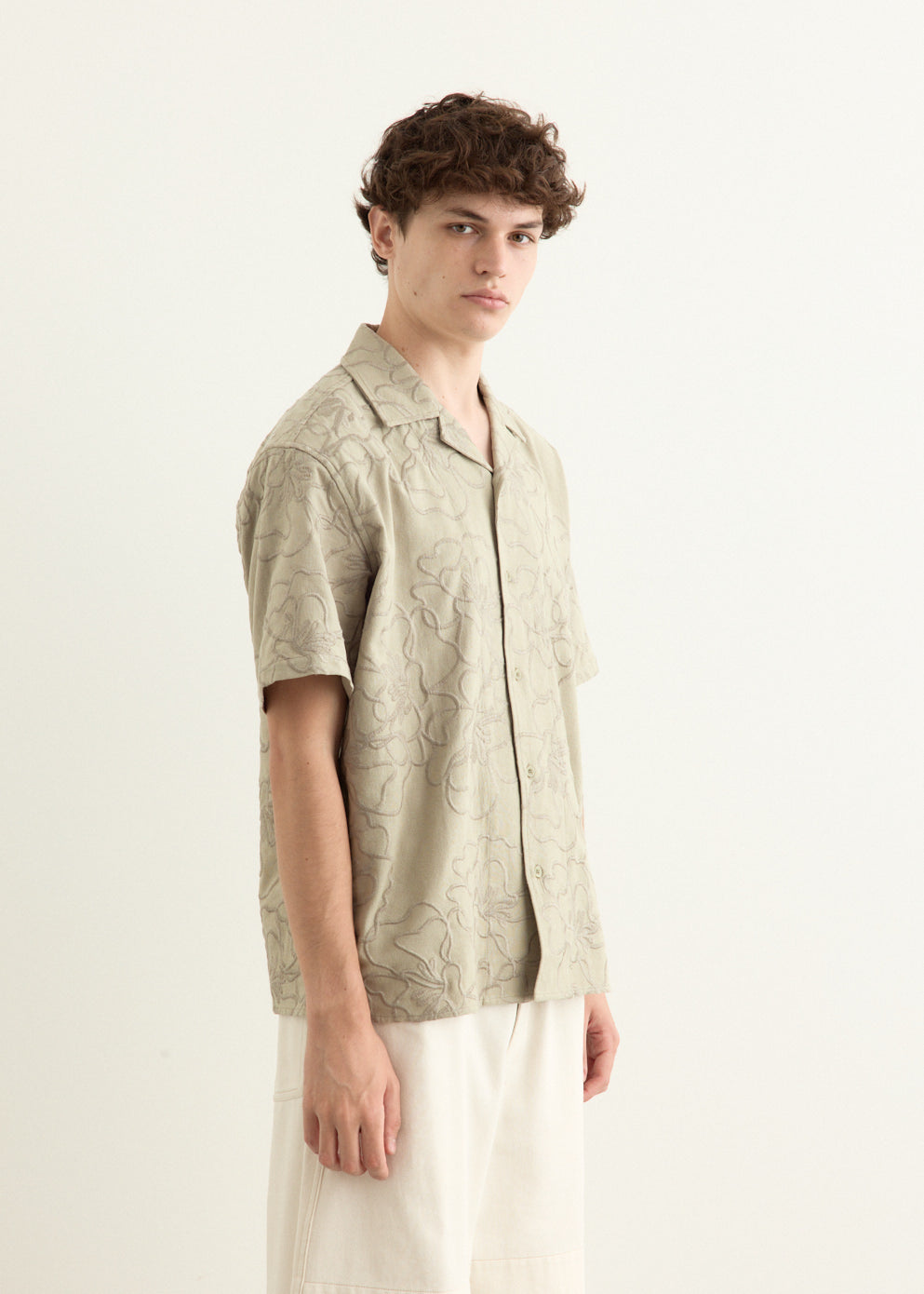 Luka Short Sleeve Foliage Camp Collar Shirt
