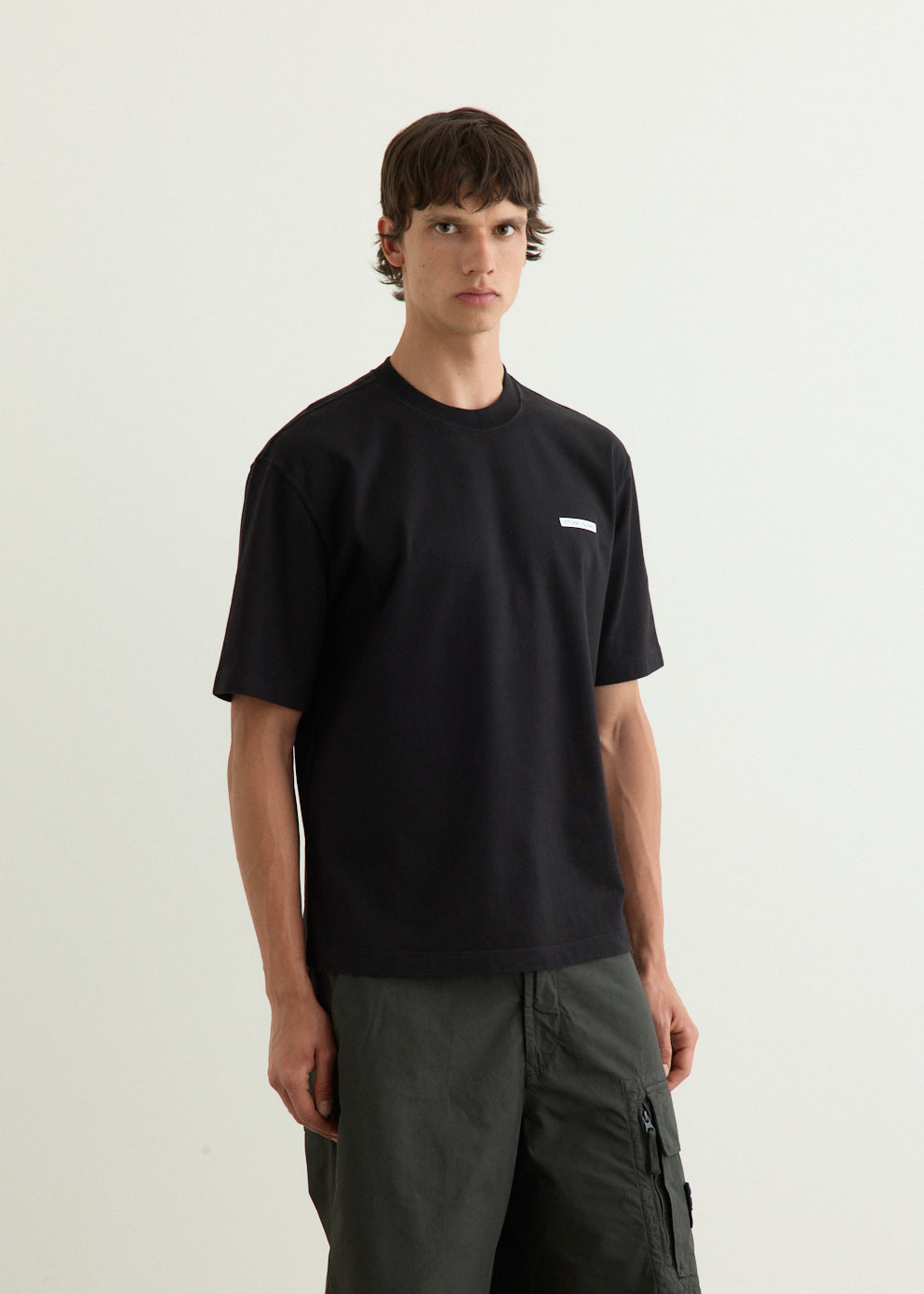 Heavy Cotton Jersey Lettering T-Shirt