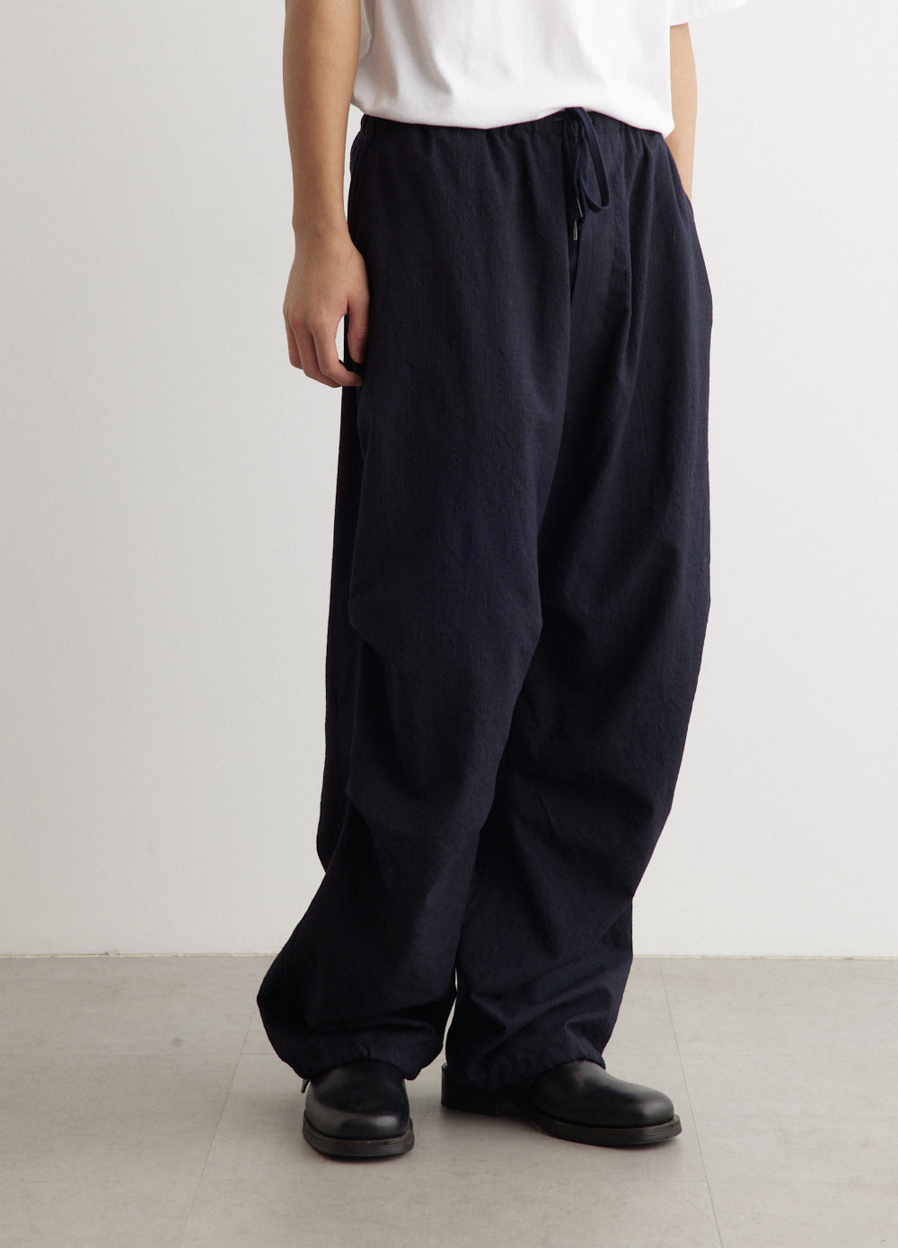 Wool Knee Tuck Pants