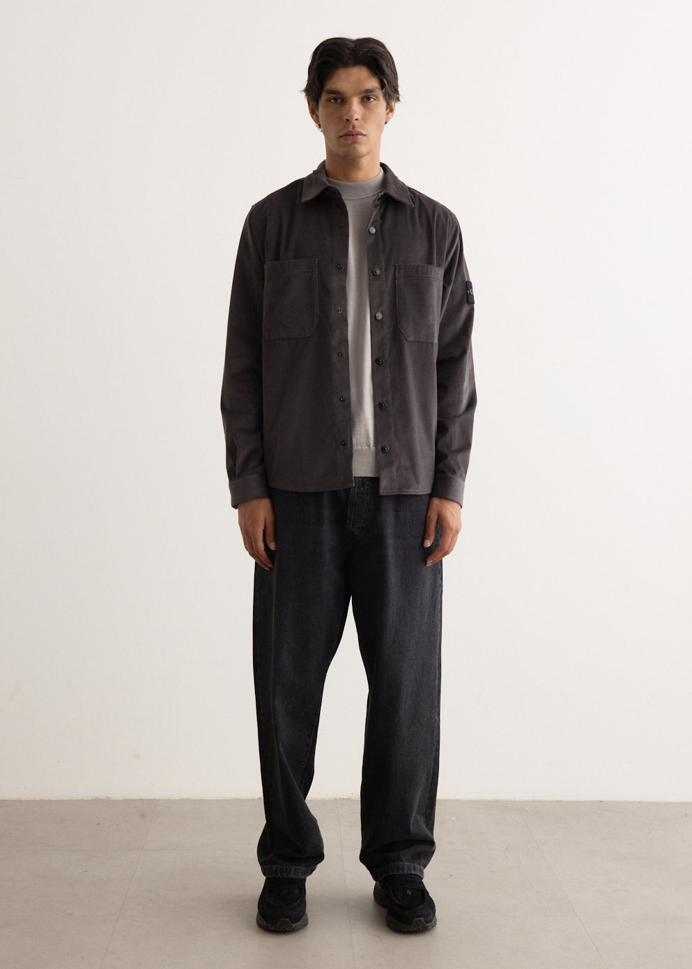 Micro Cotton Corduroy Overshirt