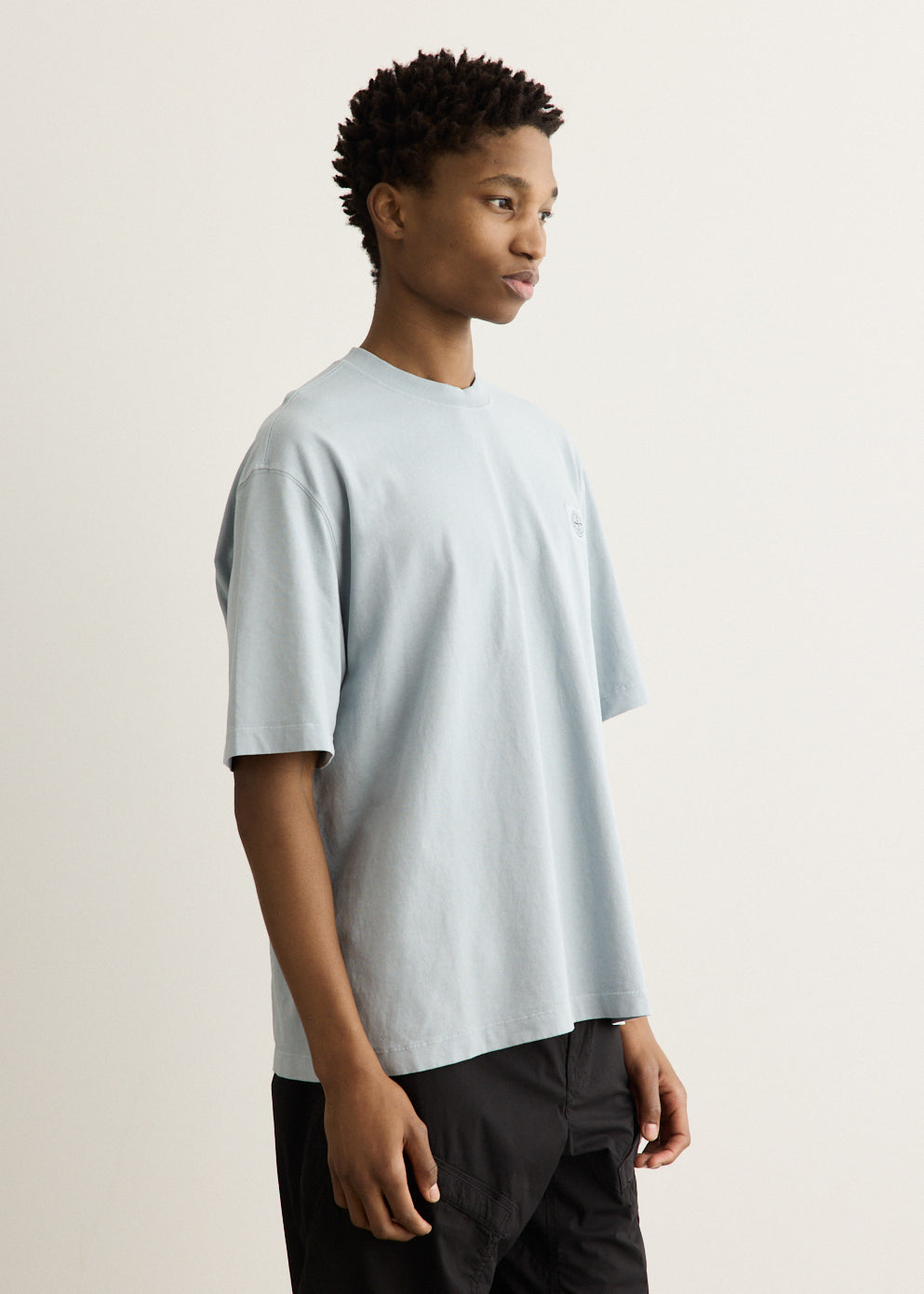 Regular Fit Garment Dyed Compass T-Shirt