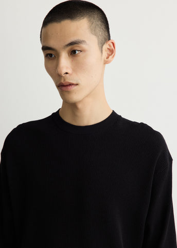 Cotton Waffle Long Sleeve T-Shirt