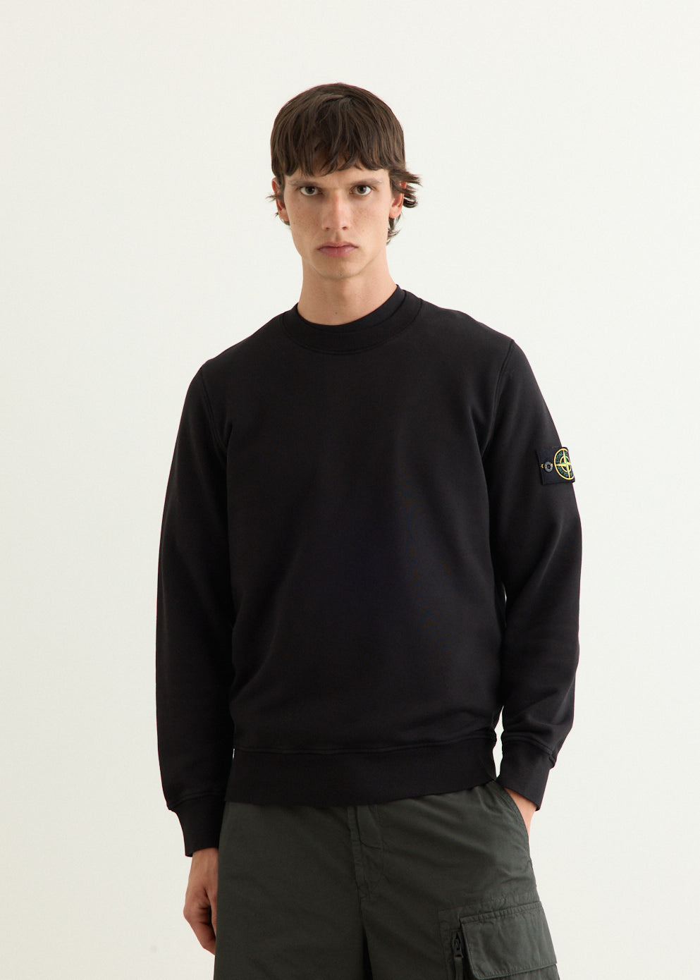 Organic Cotton Fleece Garment Dyed Crew Sweatshirt