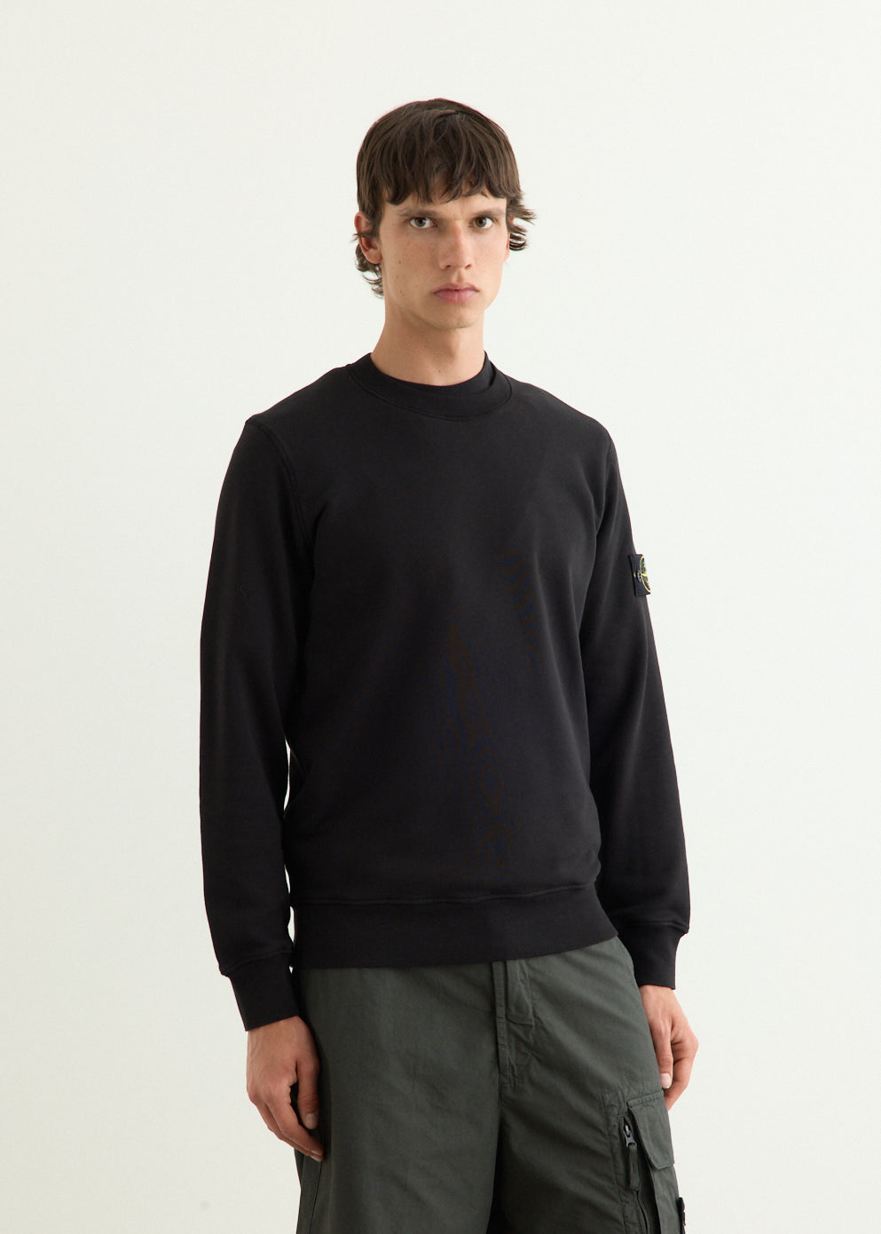 Organic Cotton Fleece Garment Dyed Crew Sweatshirt