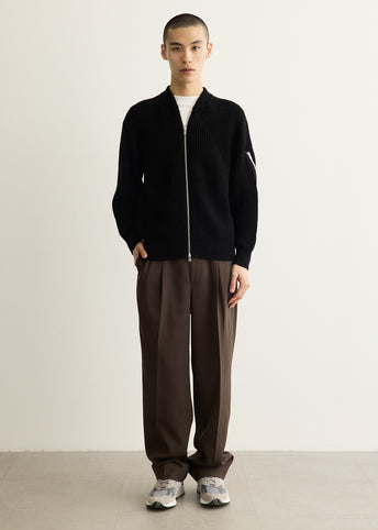 x Batoner Worsted Wool Bomber Cardigan