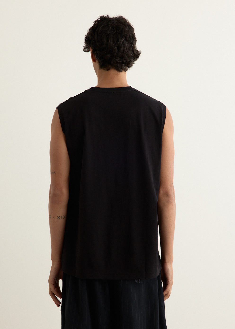 Cotton Jersey Sleeveless T-Shirt