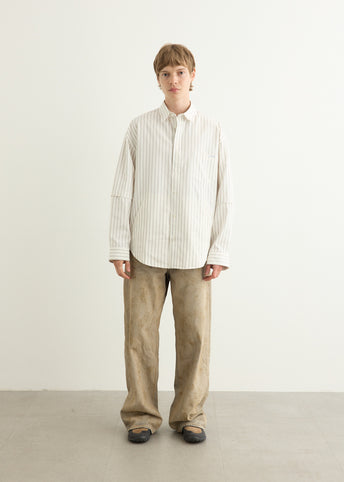 Double Sleeve Button-Up Shirt