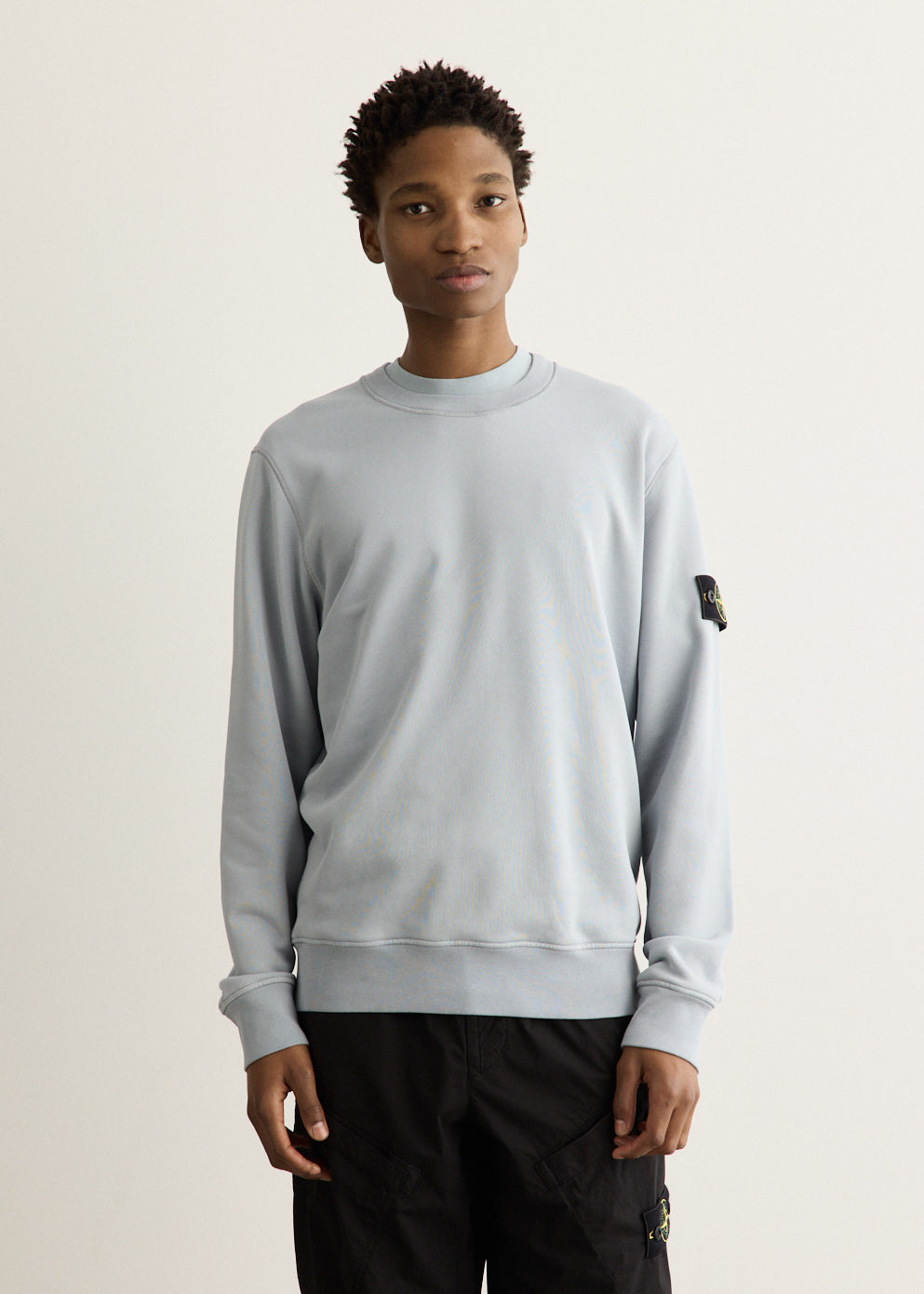 Garment Dyed Regular Fit Badge Crew