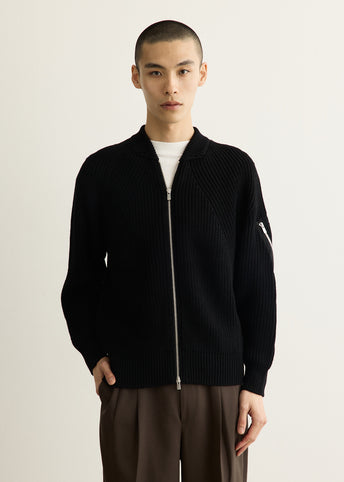x Batoner Worsted Wool Bomber Cardigan
