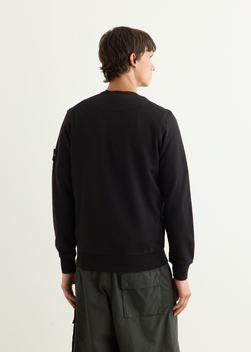 Organic Cotton Fleece Garment Dyed Crew Sweatshirt