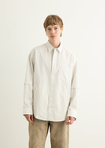 Double Sleeve Button-Up Shirt