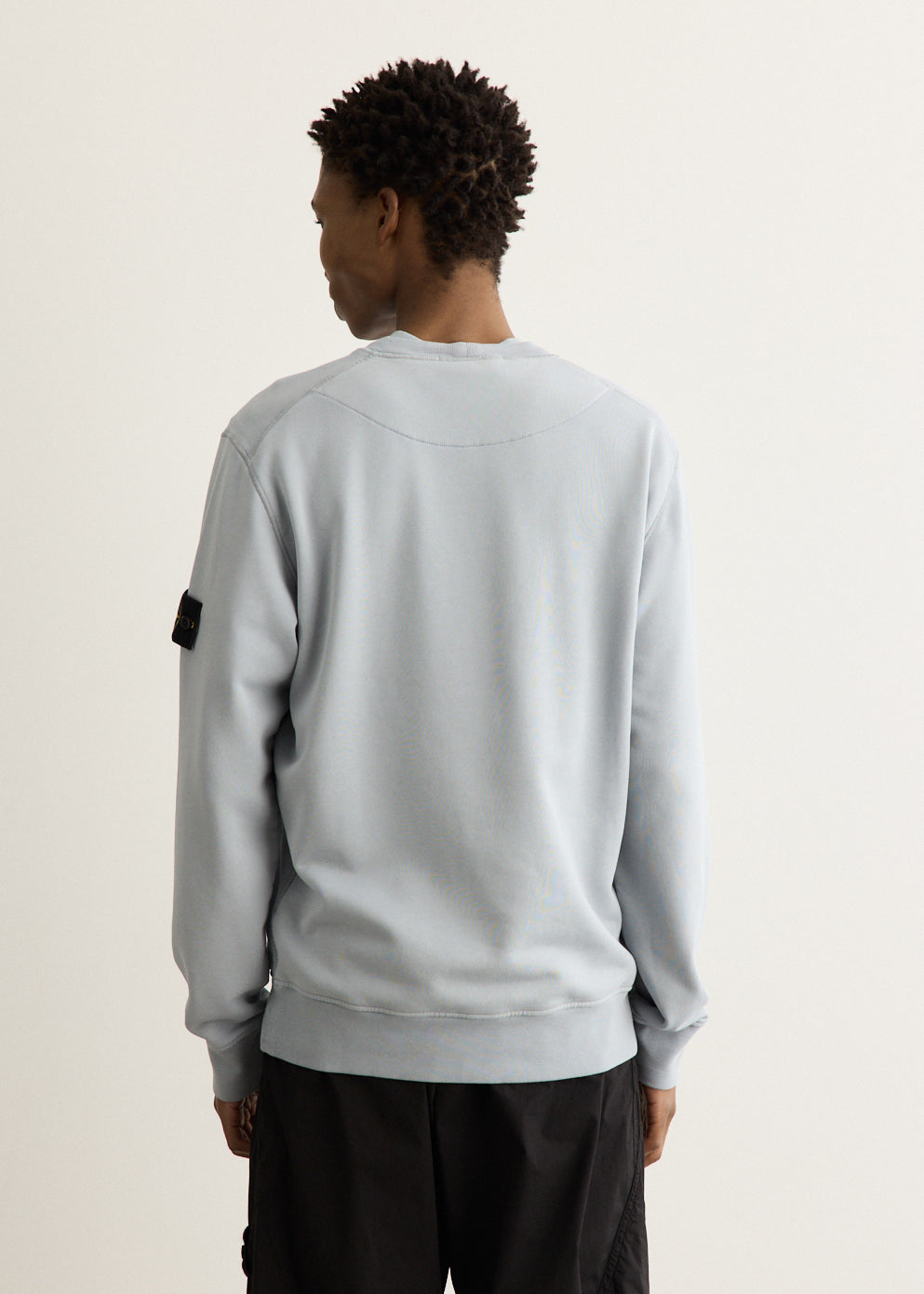 Garment Dyed Regular Fit Badge Crew