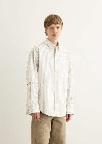 Double Sleeve Button-Up Shirt