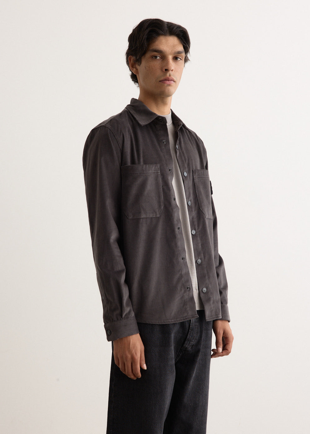 Micro Cotton Corduroy Overshirt