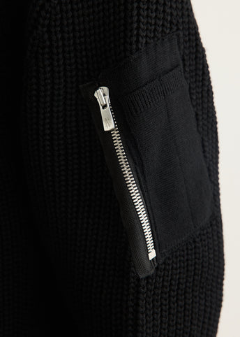 x Batoner Worsted Wool Bomber Cardigan