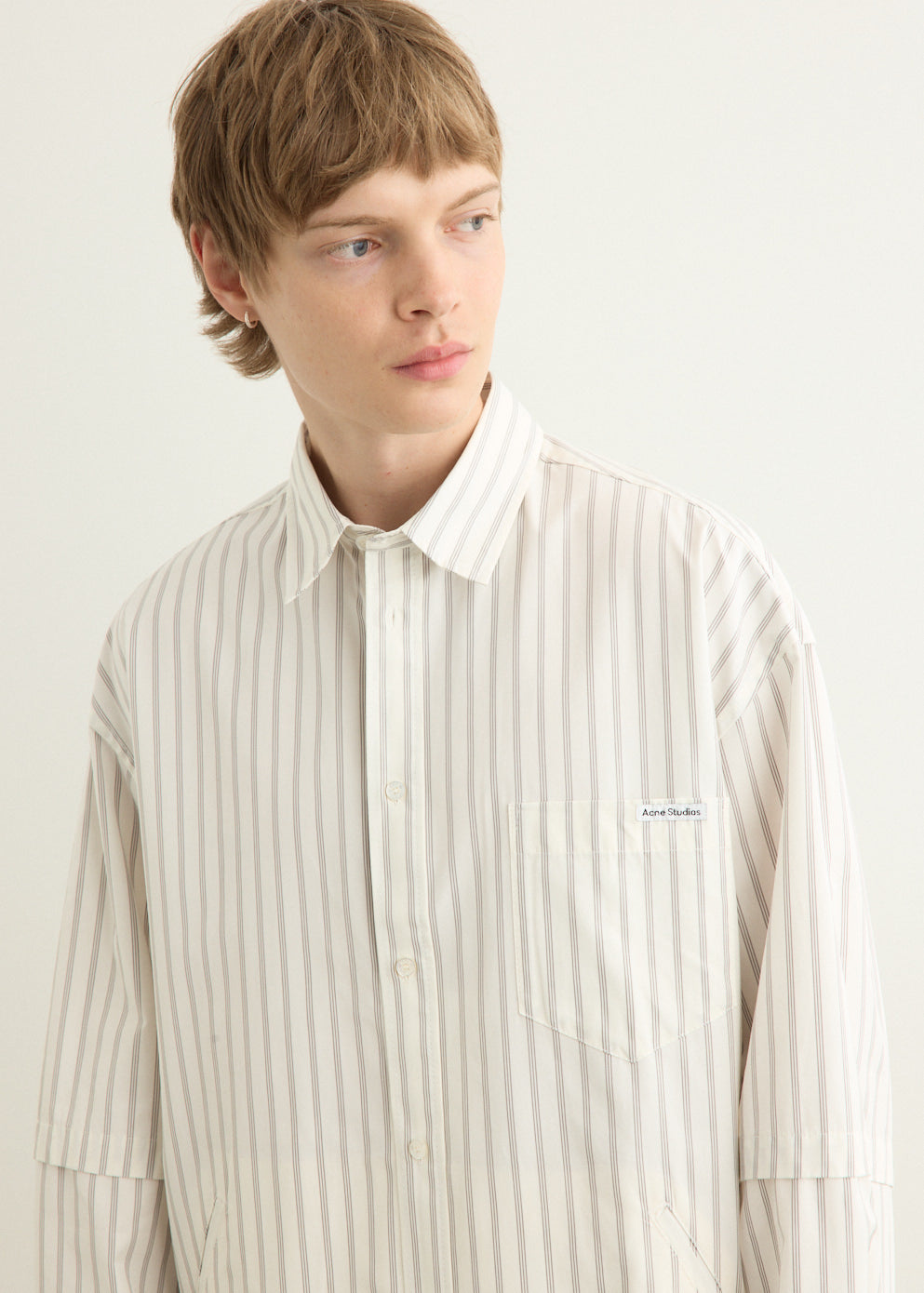 Double Sleeve Button-Up Shirt