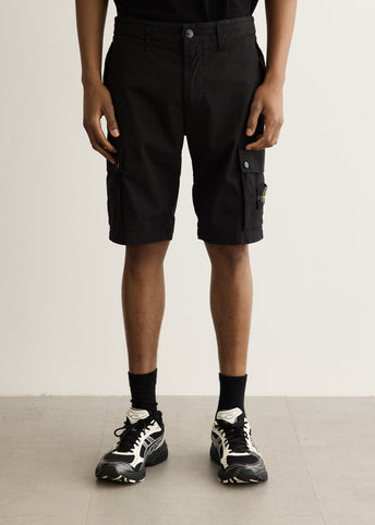 Stretch Organic Cotton Twill Cargo Shorts