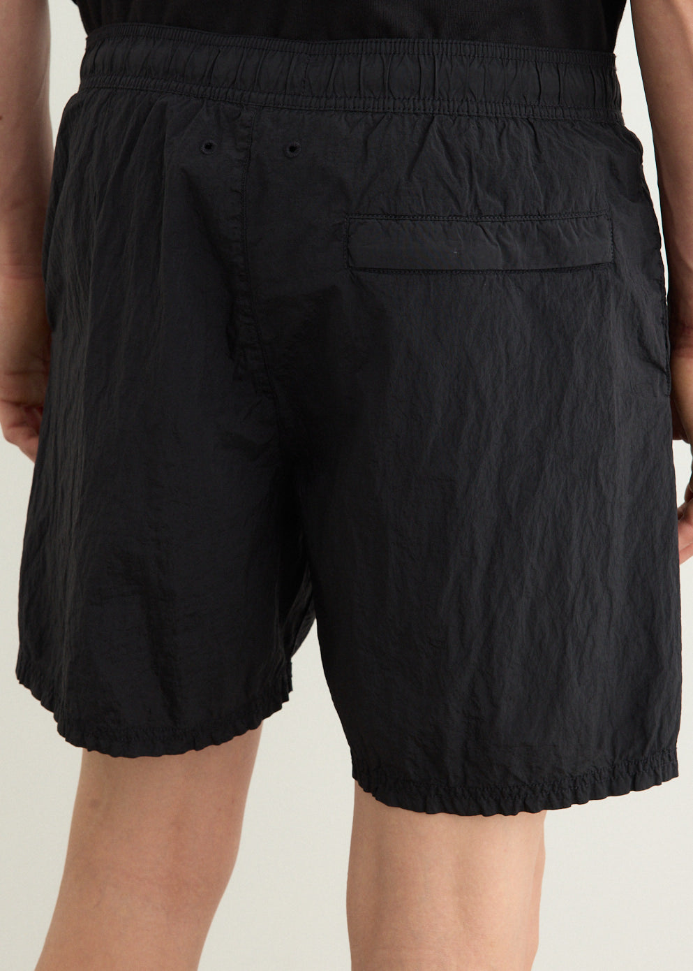 Iridescent Nylon Metal Swim Trunks