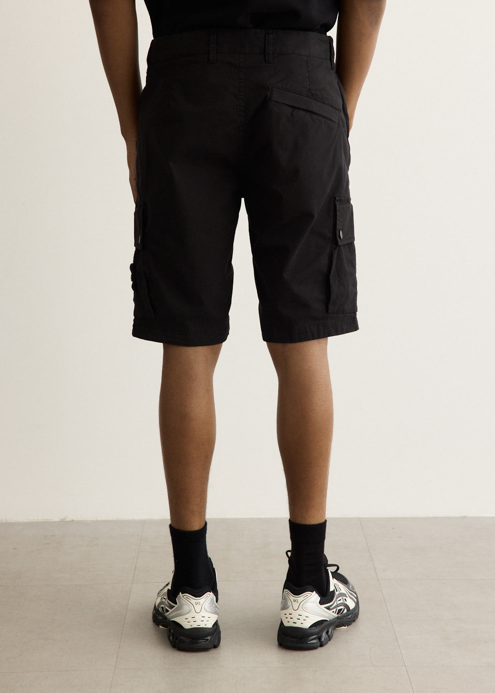 Stretch Organic Cotton Twill Cargo Shorts