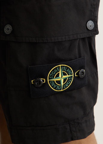 Stretch Organic Cotton Twill Cargo Shorts