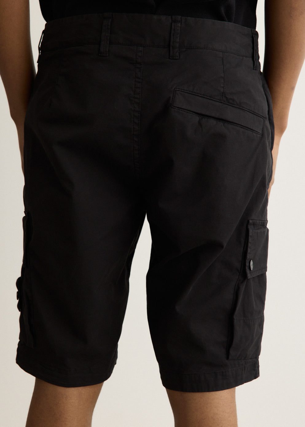 Stretch Organic Cotton Twill Cargo Shorts