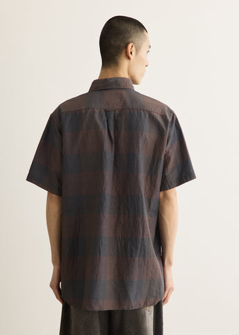 B.D. Classic-fit Cotton Linen Cord Check Shirt
