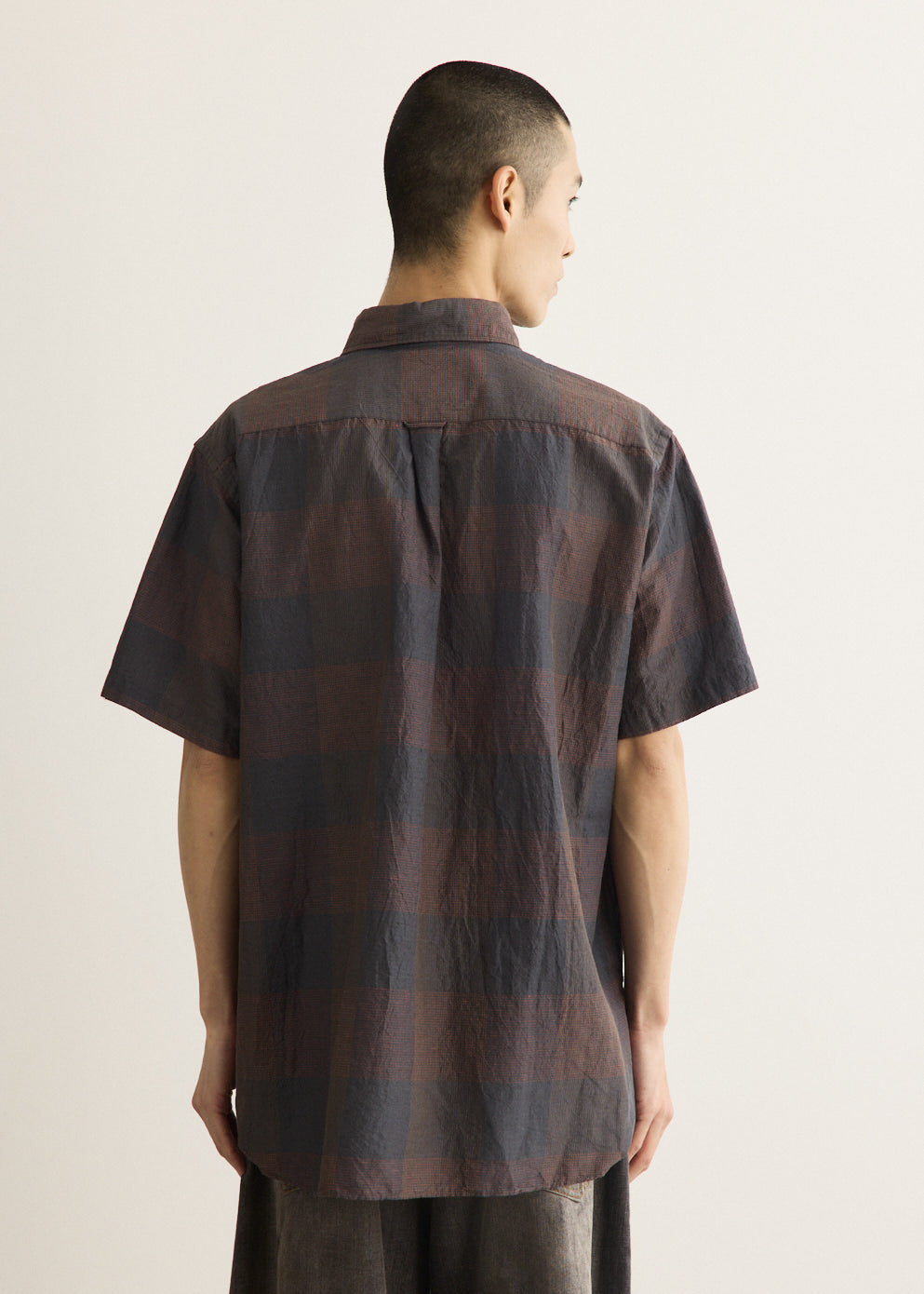 B.D. Classic-fit Cotton Linen Cord Check Shirt