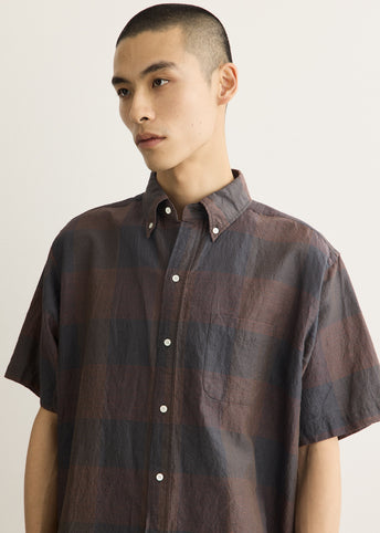 B.D. Classic-fit Cotton Linen Cord Check Shirt