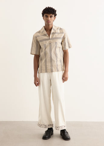 Woven Stripe Nautical Shirt