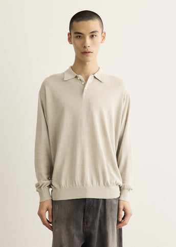 Contempo Silk Linen Knit Polo