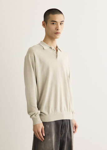 Contempo Silk Linen Knit Polo
