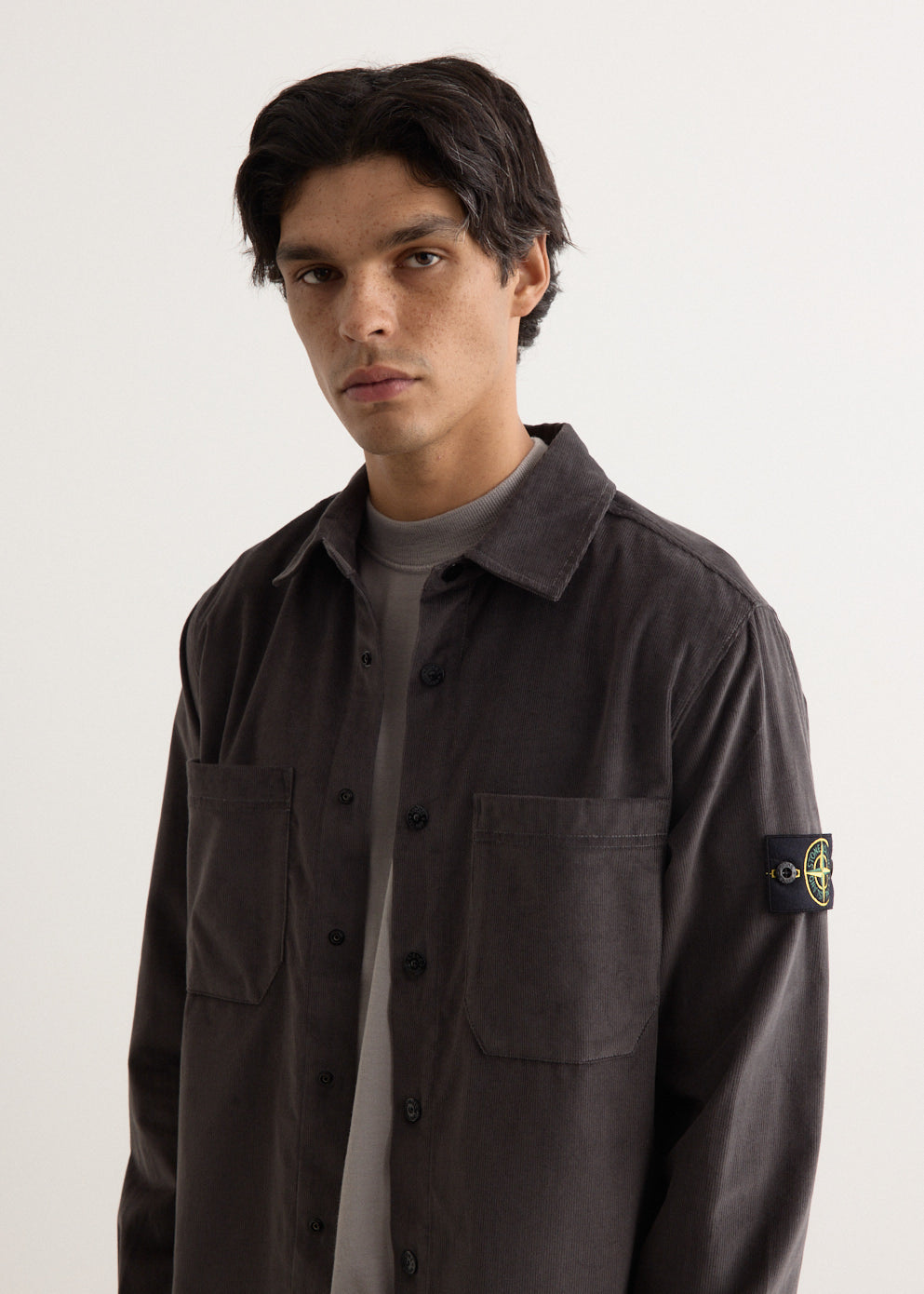Micro Cotton Corduroy Overshirt