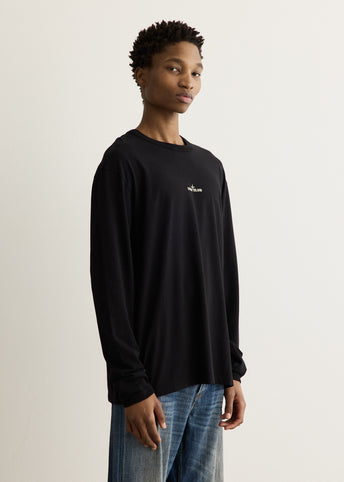 Organic Cotton Blurred Compass Long Sleeve T-Shirt
