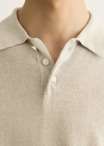 Contempo Silk Linen Knit Polo