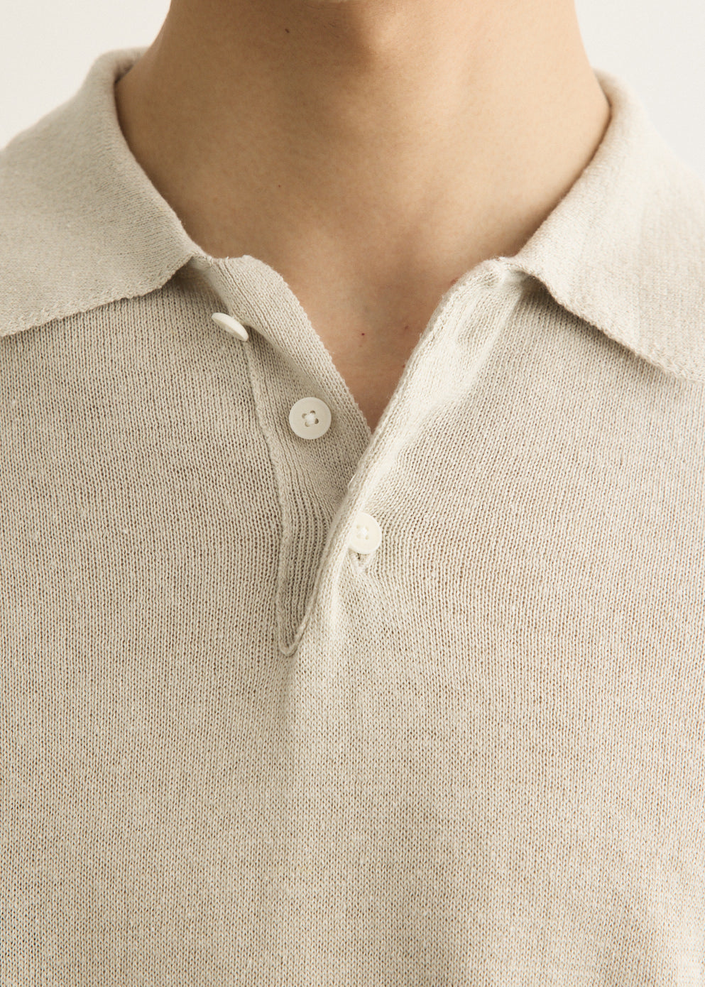 Contempo Silk Linen Knit Polo