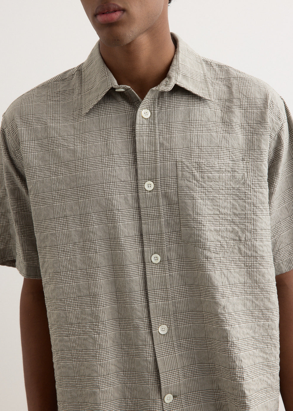 Ole Oversized Check Short Sleeve Shirt