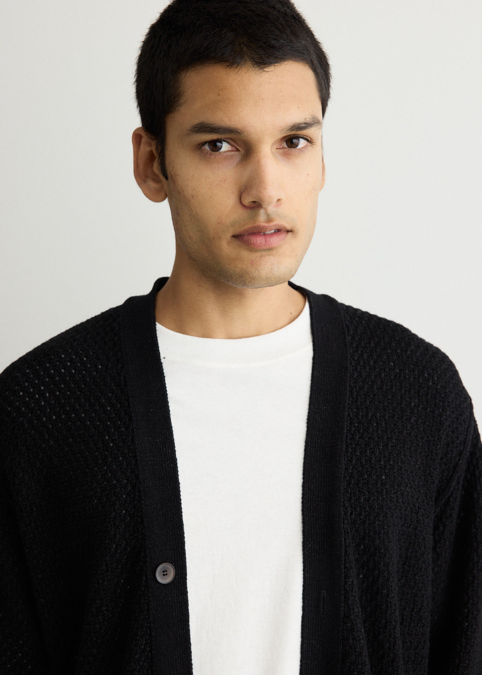 5-Gauge Knit Cardigan