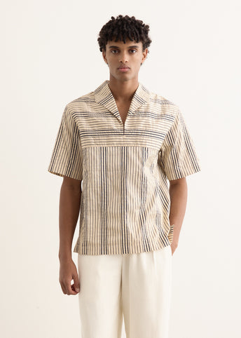 Woven Stripe Nautical Shirt