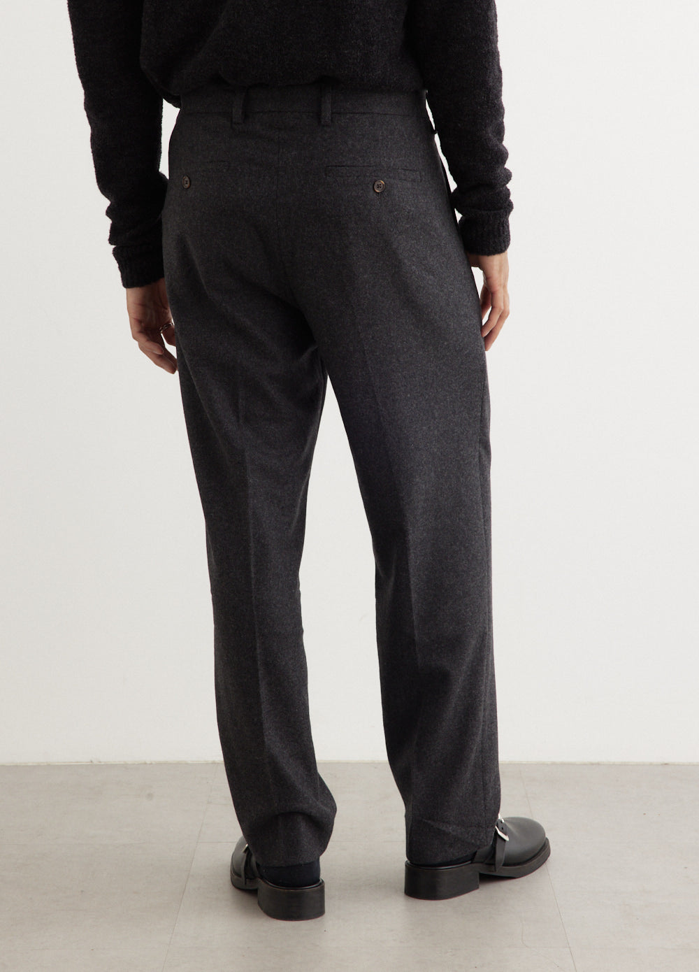 Fritz Pleated Wool Trousers