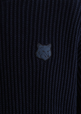 Fox Head Cotton Ribbed Jumper