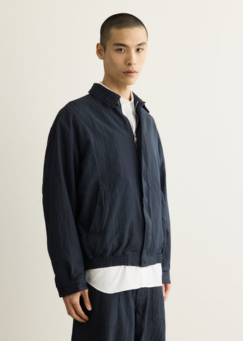 Herringbone Stripe Garment Treated Jacket